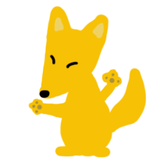 Yellow Fox Fooko greeting