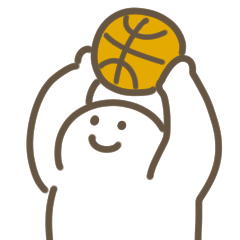Stiker Bola Basket Bergerak