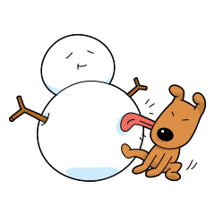Winter and Snowman Sticker
