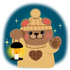 Cute Bear Character (Winter ver.)
