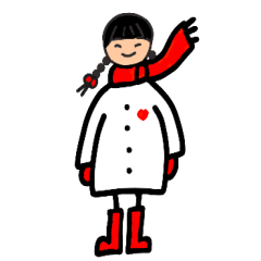 Red muffler girl