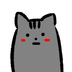 Emotions Gray cat