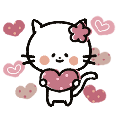 Cute moving little cat daily Sticker