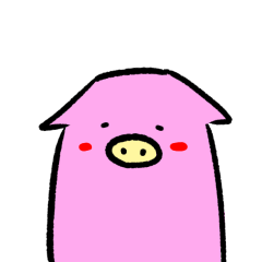 Emotions Pink pig