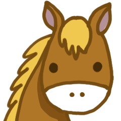 Horse Racing Kawaii Sticker