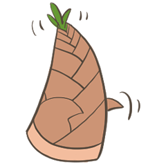 A bamboo shoot in underground