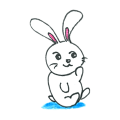 幸せなウサギ：ララ 情緒化