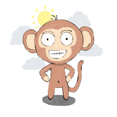 Happy Brown Monkey