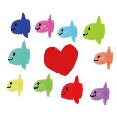 with heart sunfish