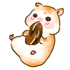 Hamster love to eat
