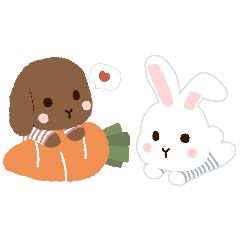 Cute Love Bunnies