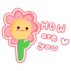 4 Flower sticker