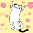 Ms. Cat: Cute Cat Big Stickers
