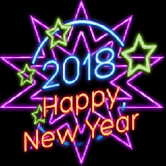 [artshop] 2018 Happy New Year! Neon (en)