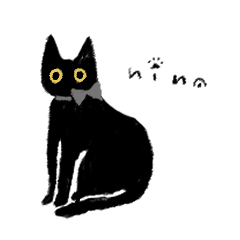 うちの黒猫、ニーナです