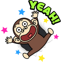 Funny Monkey Moving Backgrounds Line Stickers Line Store