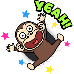 Funny Monkey Moving Backgrounds Line Stickers Line Store