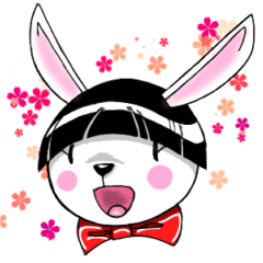 Showa taste white rabbit world 15 – LINE stickers | LINE STORE