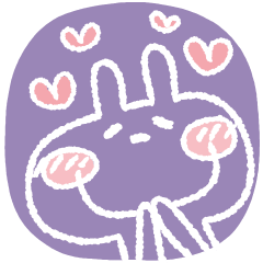 Rabbit's character sticker2