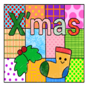 Various Christmas stickers