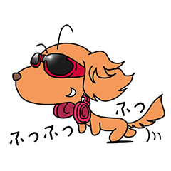 Dachshund with goggles
