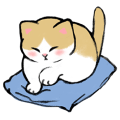 Sticker for cat lovers to use every day