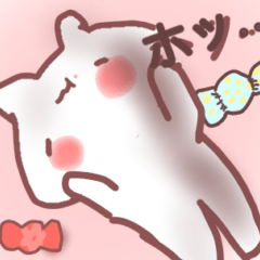 Can be used every day! Cute cats Sticker