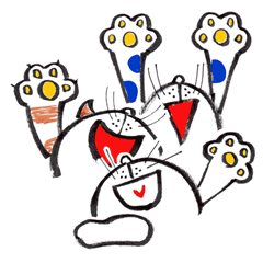 Cat everyday stiker -simple-