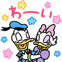 【日文版】Donald & Daisy Big Stickers