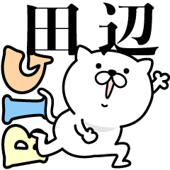 Pretty kitten TANABE Sticker [BIG]