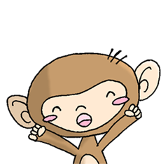 Cute monkey english01