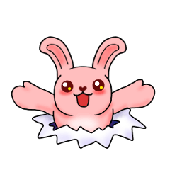 Pink rabbit that can be used