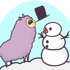 Llamita Winter Wonderland (Animated)