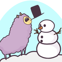Llamita Winter Wonderland (Animated)