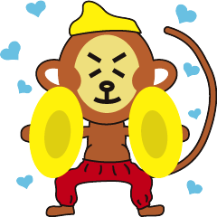 Monkey which wears red pants 2