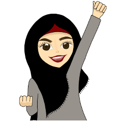 Happy hijab girl