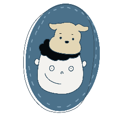Little doggie and owner