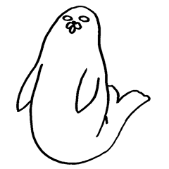 Emotionally expressive true seal sticker