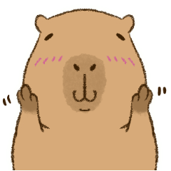 Kapi Sticker Kapi Capybara 5 - Chubby Capy – LINE stickers | LINE STORE