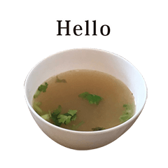 Soup with coriander  5 English