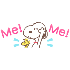 Stiker Mungil Snoopy