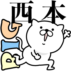 Pretty kitten NISHIMOTO Sticker [BIG]