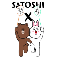 LINE X SATOSHI badminton