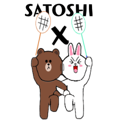 LINE X SATOSHI badminton