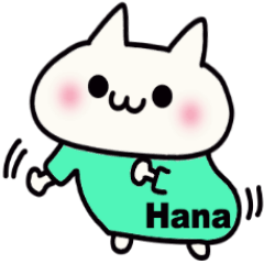 It is a sticker dedicated to Hana.