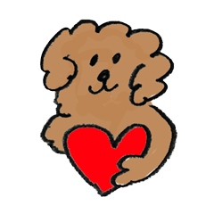 Toy Poodle Stickers 01
