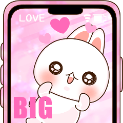 BIG!❤️らぶうさ❤️桃色ピンクなうさぎ