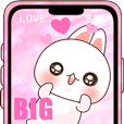 BIG!❤️らぶうさ❤️桃色ピンクなうさぎ