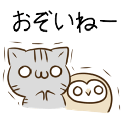 Shimane dialect cat & owl 2