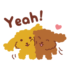 Shaggy Poodle_Everyday Sticker_English